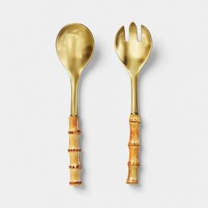 lot 38925 image: 2pc Serving Tool Set - Threshold�� - Retail $15