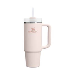 lot 38936 image: Stanley 30 oz Stainless Steel H2.0 Flowstate Quencher Tumbler Rose Quartz 2.0 - No Straw - Retail $40