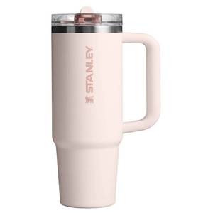 lot 38937 image: Stanley 30 oz Stainless Steel Quencher ProTour Tumbler Rose Quartz - Retail $35