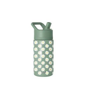lot 38940 image: Simple Modern 14oz Summit Florals Water Bottle Green - Retail $20