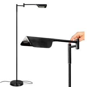 lot 38996 image: Brightech Leaf Modern Dimmable (Includes LED Light Bulb) Swing Arm Arc Floor Lamp Matte Black - Retail $109