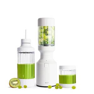 lot 38997 image: Beast Health Blender Mighty 850 Plus Premium Compact Personal Blender with 850W Motor - Cloud White - Retail $150