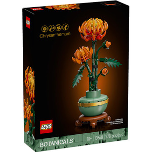 lot 39012 image: LEGO Icons Chrysanthemum Flower D�cor Building Set for Home D�cor 10368 - Retail $40