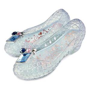 lot 39076 image: Disney Cinderella Jelly Costume Footwear 910 Youth with light up heels - Retail $25