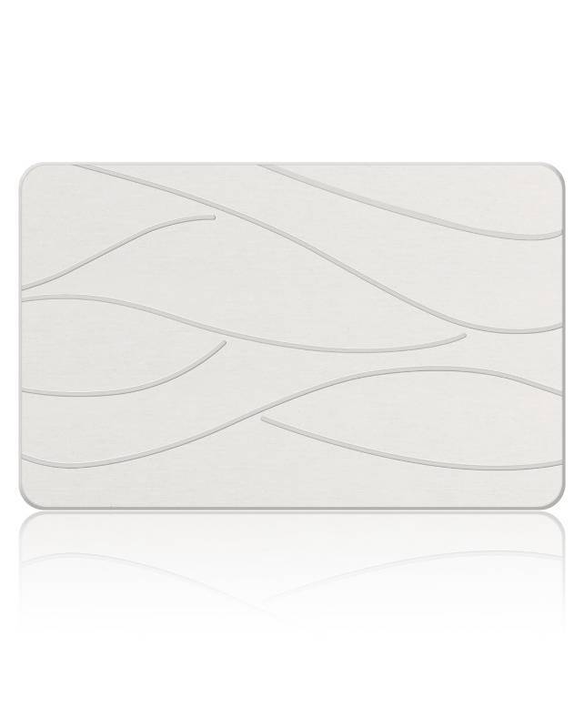 lot 1035 image: Veeloim Stone Bath Mat Diatomaceous Earth Shower Mat Non-Slip Super Absorbent Diatomite Stone Bath Mats for Bathroom Floor Quick Drying Natural Easy to Clean(23.6�15.4 White) - Retail $30