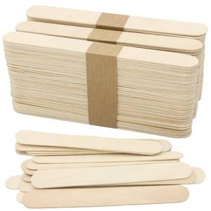 lot 1193 image: WISYOK 120 Pcs Wood Craft Sticks 5.9 Inch, Ice Cream Sticks, Jumbo Sticks, Popsicle Sticks, Ideal for Building Model, Kids Handicraft, and Creating Craft Projects - Retail $0