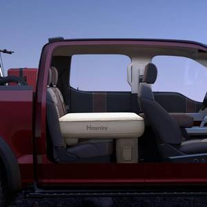 lot 1050 image: Havnby Truck Mattress, TPU Air Foam Camping Bed for Back Seat, Inflatable CozyPad with Rechargeable Built-in Pump, Portable Sleeping Mattress for GMC Pickup Cabin - Retail $240
