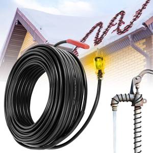 lot 1101 image: ABORON 50FT Roof Pipe Heating Cable, 5WFT Self-Regulating Pipe Heat Tape for Snow MeltingQuick Heating and Energy SavingBuilt-in Thermostat, Keeps Water Flowing at -40°F, 120V - Retail $33