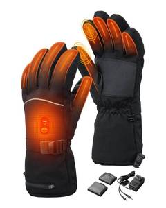lot 1104 image: Lithlabo Heated Gloves for Men Women, 7.4V Rechargeable Electric Heated Gloves for Winter Arthritis Hands Motorcycle Riding (Large) - Retail $60