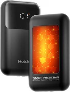 lot 1114 image: AI Hand Warmers Rechargeable 2 Pack, 4 Heat Levels (104��131°F), Real-Time Temp & Battery Display, Electric Hand Warmers, Fast Heating, Fits in GlovesPocket, Gifts for Women & Men - Retail $19