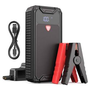 lot 1182 image: Zcyge Car Battery Jump Starter 4000A, Jumpstart Portable Booster Pack Jump Starter 26800mAh for Car, 12V Battery Pack Jump Box with USB and Lights Jump Starter - Retail $29