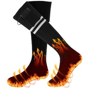 lot 1184 image: EZ2LIVE Heated Socks for Men Women, 6000mAh Rechargeable Battery Powered Heating Socks Gifts for Men Women 360°Electric Warming Socks for Winter Outdoor Work Skiing Fishing Hunting Hiking - Retail $25