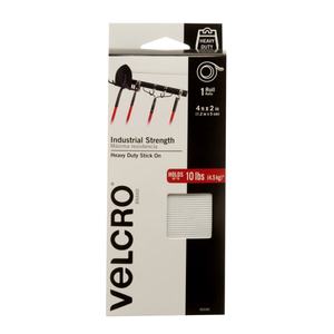 lot 1211 image: VELCRO 4x2 Industrial Strength Tape Indoor and Outdoor Use Superior Holding Power on Smooth Surface White - Retail $13