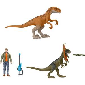 lot 1246 image: Jurassic World Chaos Theory Ben Escape Figure Pack - Retail $25