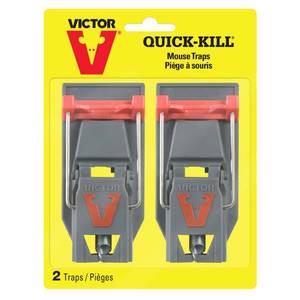 lot 1251 image: 3 packages of Victor 2-Pack Quick-Kill Mouse Trap - Retail $46