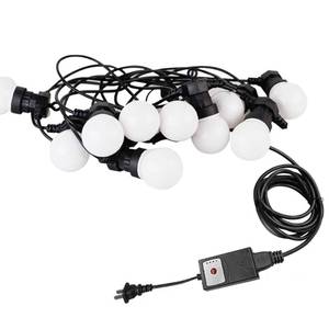 lot 1262 image: SKIVTGLAMP Antique Black Wall Lamp with Auto Timer IP44 Waterproof String Lights 7W LED Warm White Porch Lights for OutdoorIndoor Festive Wedding Christmas Decorations Wall Light 1-Pack (White) - Retail $64