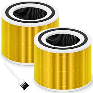 lot 1275 image: Core 300 Pet Care Replacement Filter for LEVOIT Core 300, Core 300S and Core 300-P Air Purifier, 3-in-1 H13 True HEPA Filter Replacement, Compared to Part # Core 300-RF-PA, 2 Pack, Yellow - Retail $29