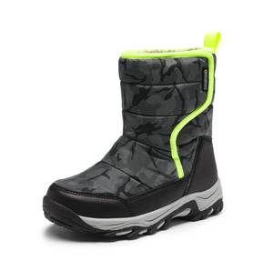 lot 1281 image: DREAM PAIRS Boys Girls Snow Boots Waterproof Hook and Loop Mid Calf Faux Fur Lining Winter Shoes for LittleBig Kids,Size 9 Toddler,CamouflageGray,SDSB2222K - Retail $33