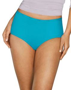lot 1290 image: Hanes Womens Signature Cotton Breathe Briefs Underwear Pack, 6-Pack (Colors May Vary) - Retail $15