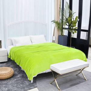 lot 1013 image: RYB HOME King Size Bed Blanket, Big Fleece Blankets Anti-Static Fuzzy Velvet Blanket Large Cozy Microfiber for Couch Bed Sofa, Lime Green, W90 x L108 inch - Retail $30