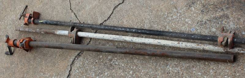 lot 1038 image: Lot of 3 Bar Clamps - approx 3 long