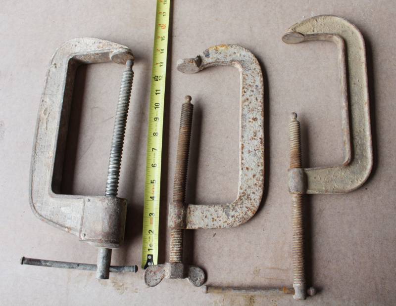 lot 1061 image: Lot of 3 C-Clamps