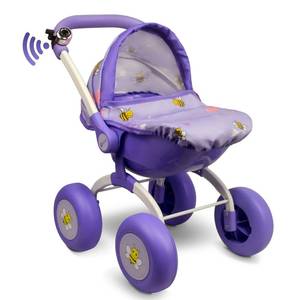 lot 1029 image: Doll Stroller Toy Anivia Realistic Doll Stroller Heart Design Gifts for Toddlers and Girls Foldable Baby Doll Stroller Toy (DT301purple)