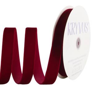 lot 2008 image: Burgundy Velvet Ribbon 1 Inch x 25Yards, Nylon Vintage Velvet Ribbons Perfect for Christmas Decoration, Handmade Craft, Gift Wrapping, Bow Making, Bouquet Packaging
