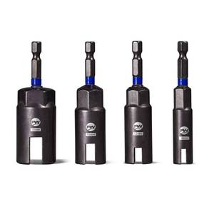 lot 2381 image: Facoow Wing Nut Driver Set -4 Pcs Power Wing Nut Socket Bit for Wing Nut, Eye Bolt, Screw Hook, Wire Twisting, Durable CR-V Steel, Color-coded 9mm, 12mm, 15mm, 18mm Sizes for Easy Selection
