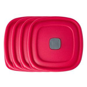 lot 2405 image: 357 Cup Replacement Lids for Rubbermaid Food Storage Containers Steam Vent (4-Pack, Red)