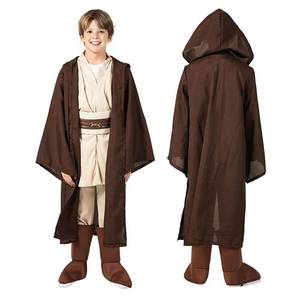 lot 2429 image: CHAOS MONKEY Boys Knight Costume Kids Halloween Cosplay Tunic Hooded Cape Sci-fi Film Classic Robe Outfit