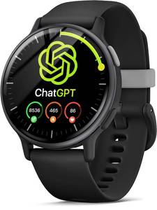 lot 2440 image: Merryking AI Translator Watch,Chatgpt Watch,Language Translator Device,Heart Rate & Sleep Monitor, AMOLED Display, Titanium Alloy Waterproof, Multi-Sport Modes,Black.