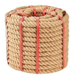 lot 2473 image: Kweetle Jute Rope 1 Inch x 50 FT, Hemp Rope Twisted Heavy Duty Jute Rope, Manila Rope for Home Decor Crafts Swing Rope Railing Climbing Decoratingecorating