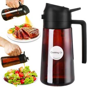 lot 2475 image: SweeHo Oil Sprayer for Cooking, 2 In 1 Oil Dispenser and Oil Sprayer (BlackDark Brown)