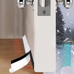 lot 2477 image: Door Draft Stopper Adjustable Door Draft Blocker 36 Inch White Single-Sided Noise Blocker and Door Bottom Seal Strip Stopper Reduce Cold Air Dust Sound Light Fits for Interior��Exterior Doors