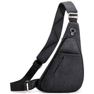 lot 2480 image: LKEX Crossbody Bag Anti-Theft Lightweight Casual Shoulder Backpack Sling Chest Bag Belt Rucksack for Travel Bicycle Sport��Dark Grey Right Hand��