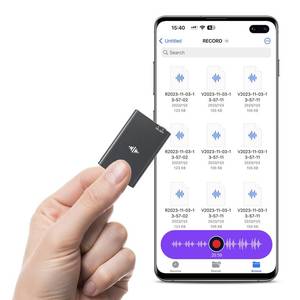 lot 2486 image: 64GB Magnetic Voice Recorder - Lymorvex Voice Activated Recorder AI-Intelligent Noise Reduction, 4800 Hours Recording Device & USB-C Audio Recorder for Lectures, Meetings, Interviews