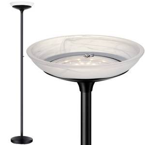 lot 3118 image: BoostArea Torchiere Floor Lamp, 30W Super Bright LED Standing Lamp, Stepless Dimmable Pole Lamp with 3000K Lighting, Rotary Switch, 70 Inch Tall Metal Modern Floor Lamps for Living RoomBedroom Black