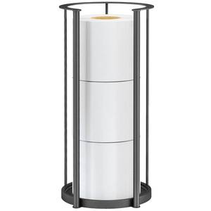 lot 3120 image: Gypie New Upgrade Free Standing Toilet Paper Storage Holder Stand, Heavy Duty 304 Stainless Steel Base, 3 Roll Capacity Toilet Paper Roll Holder for Bathroom Organization