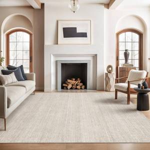 lot 3143 image: Valenrug Washable Rugs 5x8 - Stain Resistant 5x8 Area Rugs for Living Room, Non Slip Backing Printed Rugs for Bedroom, Folable Machine Washable Area Rug (5x8, Beige)