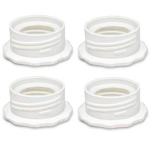 lot 4022 image: PumpMom-us Pump Bottle Adapter, Baby Bottle Thread Changer Converter for Spectra S1 S2 Wide Mouth Flanges to Use Standard Sized Bottles. Compatible with Medela, Ameda Narrow Neck Bottles