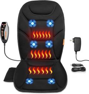 lot 5850 image: CARSHION Massage Seat Cushion with Full Back Thighs Heat Back Massager for Chair with 3 Heating Pads 6 Vibrating Motors, Massage Chair Pad for Home Office, Heated Seat Cover Warmer for Pain Relief