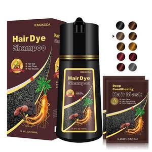 lot 6208 image: Black Hair Dye Shampoo for Gray Hair Coverage