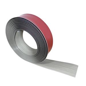 lot 6211 image: Vinyl Floor Transition Strip Self Adhesive 2�20 Light Gray Wood Grain Floor Divider Strip Flooring Transition Strips for Uneven Floors, Carpet, Tiles(20FT,2in,Light Gray Wood Grain)