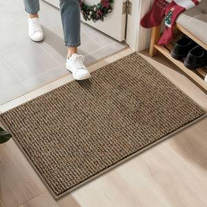lot 6219 image: BEQHAUSE 20x32 Entryway Rug Indoor Door Mat Non-Slip Washable, Hallway Rugs Absorbent & Stain Resist Hall Carpet Runner Rugs for Entryway, Front Door Floor Mats Laundry Room Rugs for Entry, Taupe
