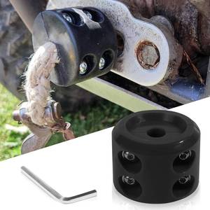 lot 6245 image: Couslcd Car Rubber Winch Stopper for Cable Hook, Silicone Cable Saver Hook Stopper Line for ATV UTV Truck, Prevent Pulling Bounce, Shock Absorber with Allen Wrench, Quick Installation Tool (Black)