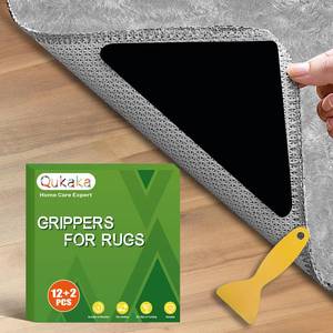 lot 6257 image: Qukaka 122PCS Non Skid Rug Backing for Hardwood Floors and Tiles,Reusable and Washable Non Slip Rug Pads,Rug Tape Hardwood Floor No Damage,Home Decor Apartment Essentials Carpet Tape for Area Rugs
