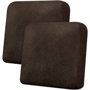 lot 6292 image: Imnopqr Couch Cushion Covers Leather-Look 2PC Stretch Sofa Seat Slipcover Sets for Living Room Individual Sofa Cushion Cover Couch Seat Protectors, Pet-Friendly, Non-Slip, Easy Fit - Coffee