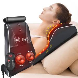 lot 7150 image: hlthsky Shiatsu Neck and Back Massager with Heat,Neck Massager for Pain Relief deep Tissue,3D Kneading Massage Pillow for Back,Shoulder,Leg,Gifts for Mom,Dad,Women (Black)