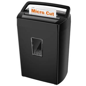 lot 7166 image: Bonsaii Paper Shredder, 10-Sheet Home Office Shredders, Micro Cut Home Use Paper Shredder with 5.5 GallonsP-4 High Security5 MinutesShred Card,Staple,Clips (C275-B)